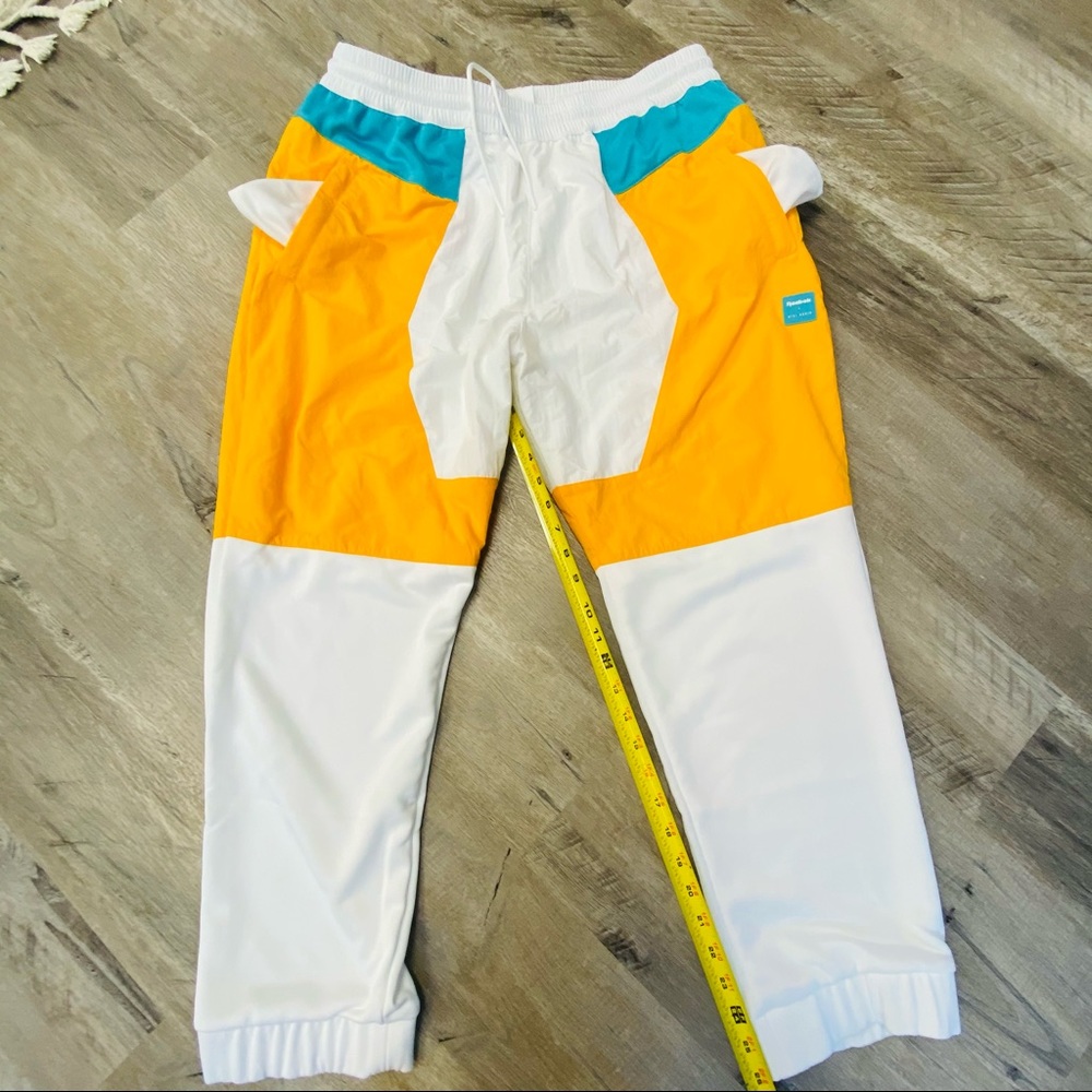 Retro Windpant Women's Reebok Gigi Hadid Track Pants Yellow White Size XL